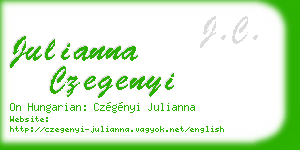 julianna czegenyi business card