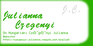 julianna czegenyi business card